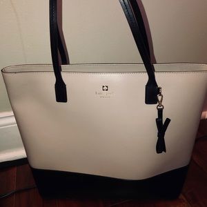 Kate Spade Large Tote - Black & cream